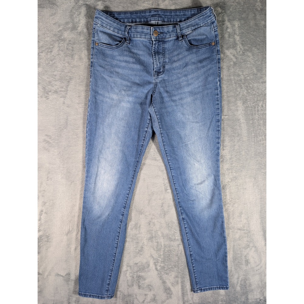 Old Navy Jeans Womens 10 Blue Medium Wash Mid Rise Skinny Stretch Denim Pants